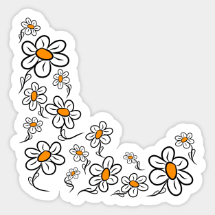 daisy flower blooms daisies in bloom blossoms Sticker